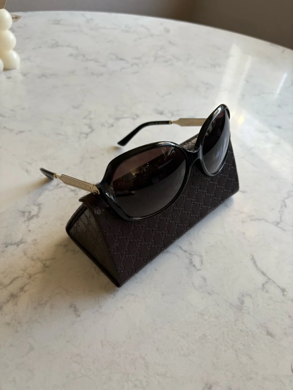 Gucci Black Gradient Lens Women's Sunglasses